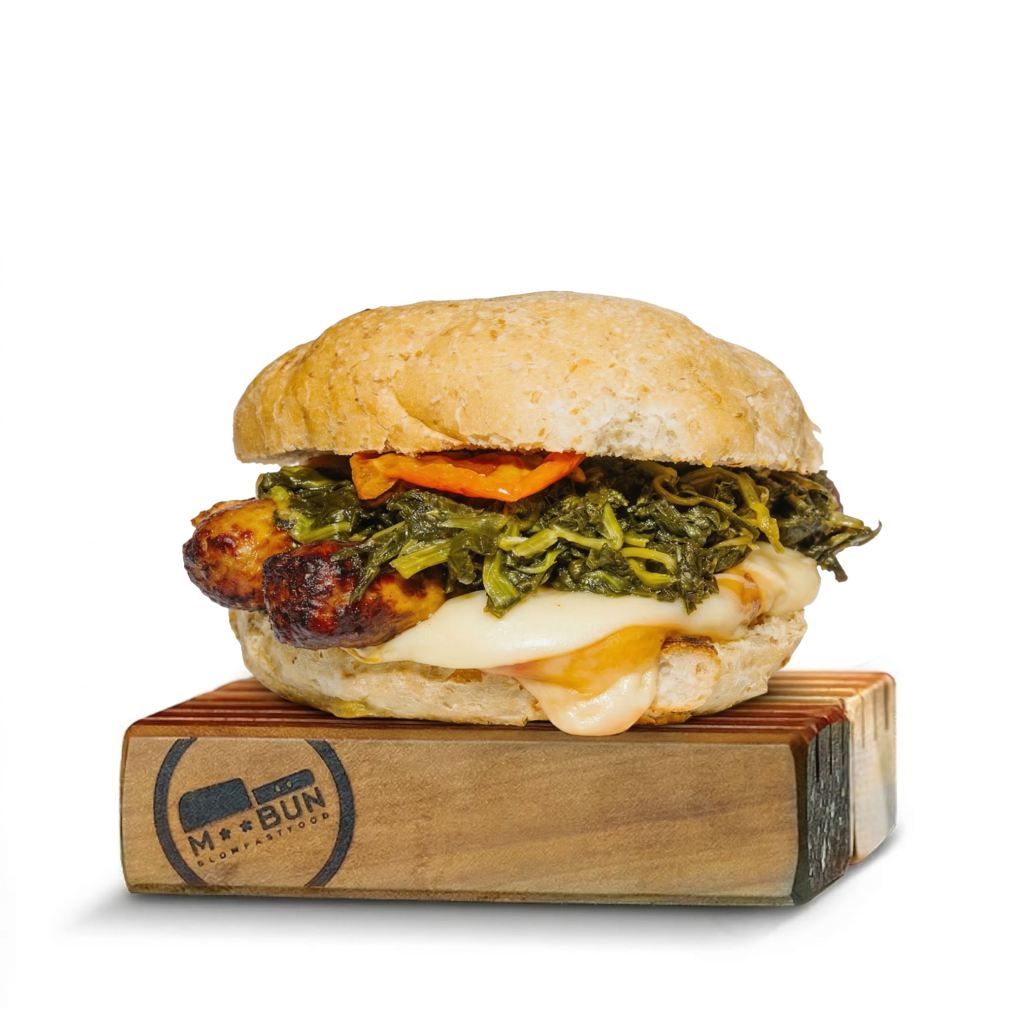 M**Sautissa il panino con la salsiccia di M**Bun